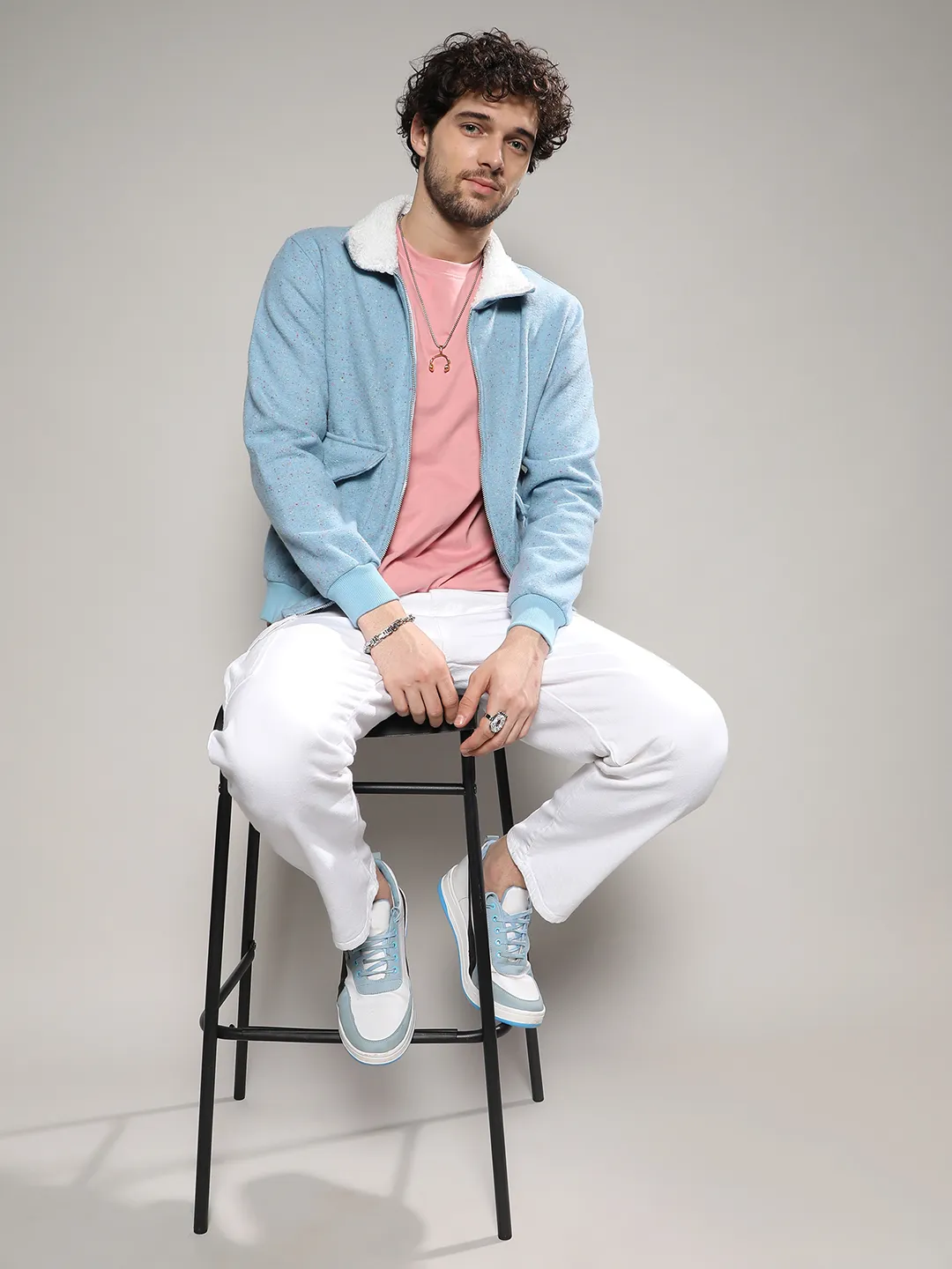 Zip-Front Jacket With Fleece Collar - Image 6