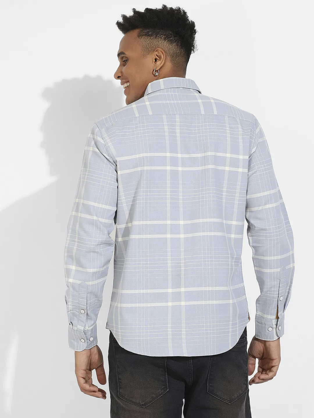 Contrast Tartan Plaid Shirt - Image 4