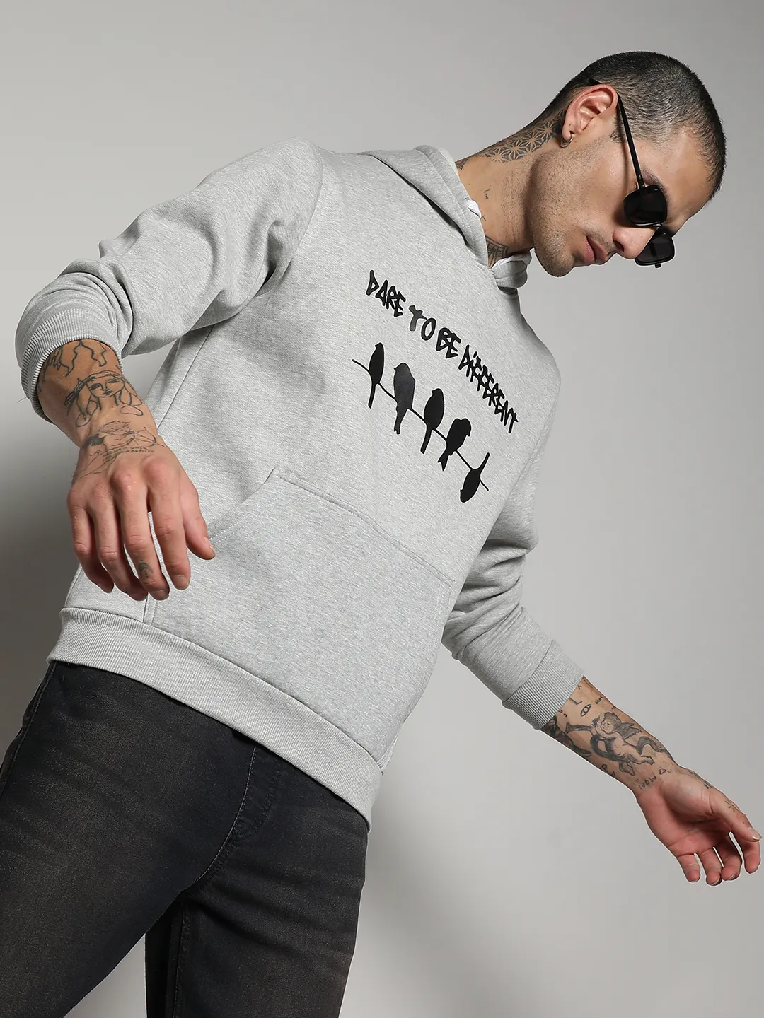 Dare To Be Different Hoodie With Kangaroo Pocket