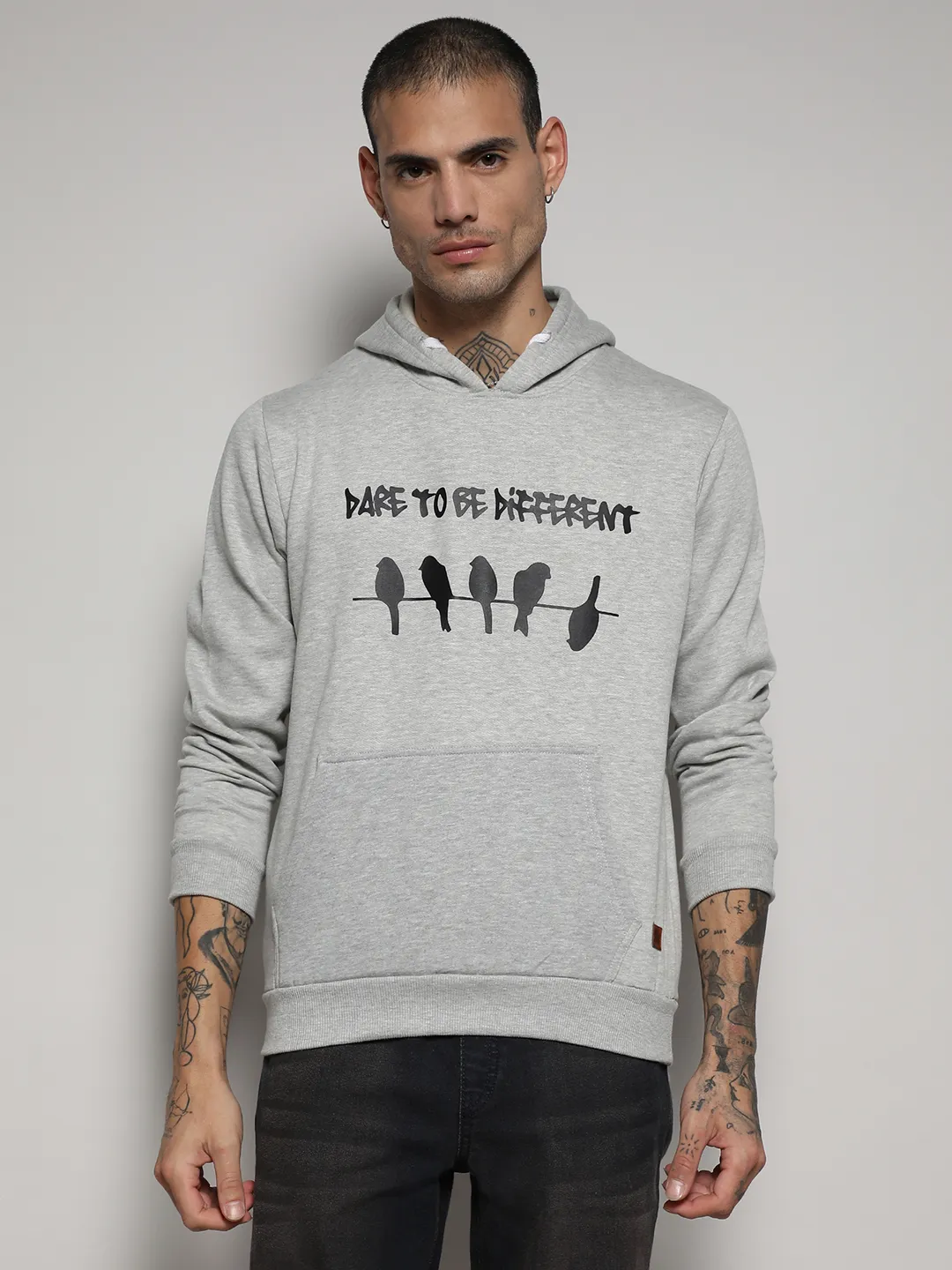 Dare To Be Different Hoodie With Kangaroo Pocket - Image 2