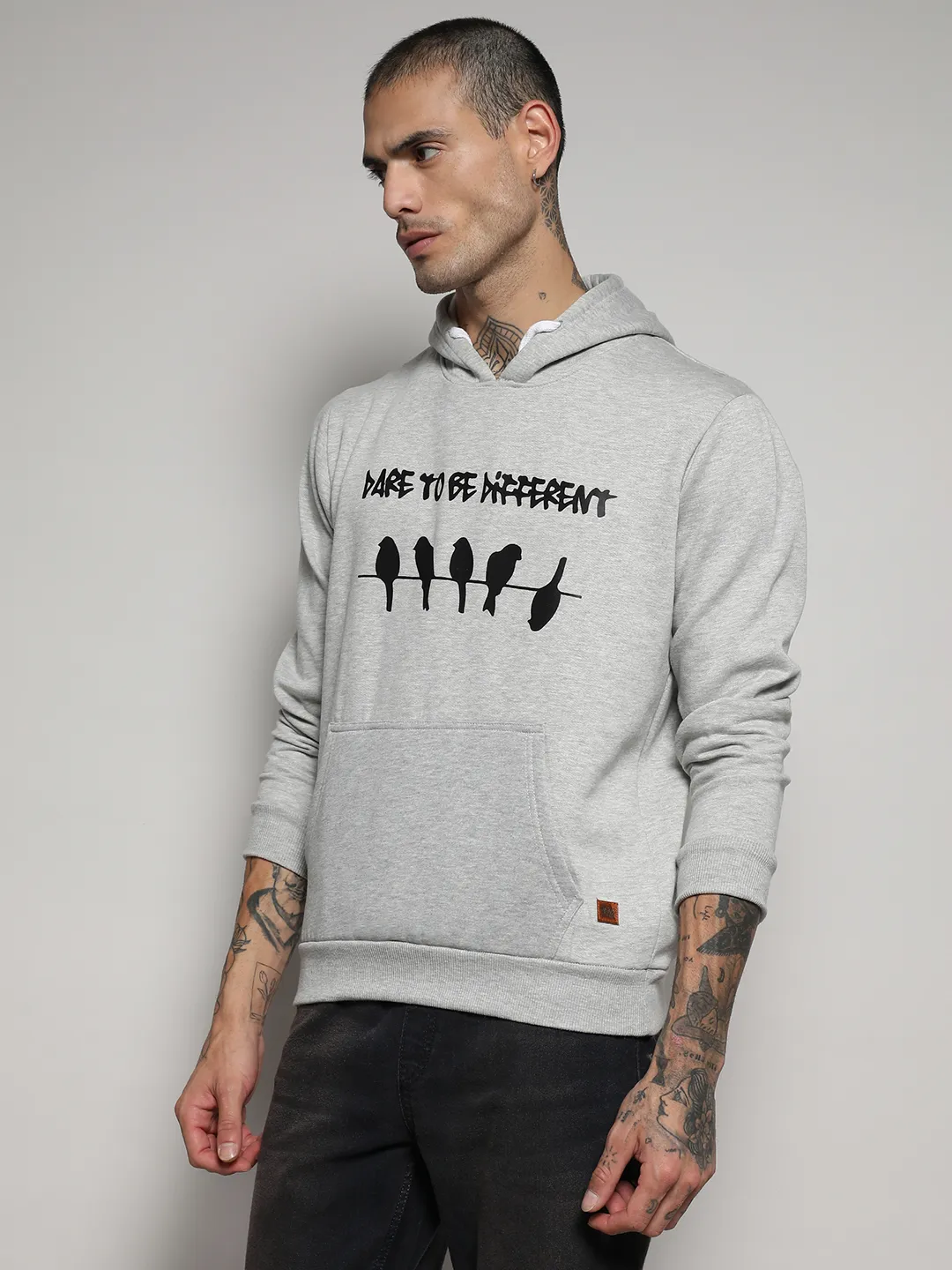 Dare To Be Different Hoodie With Kangaroo Pocket - Image 3