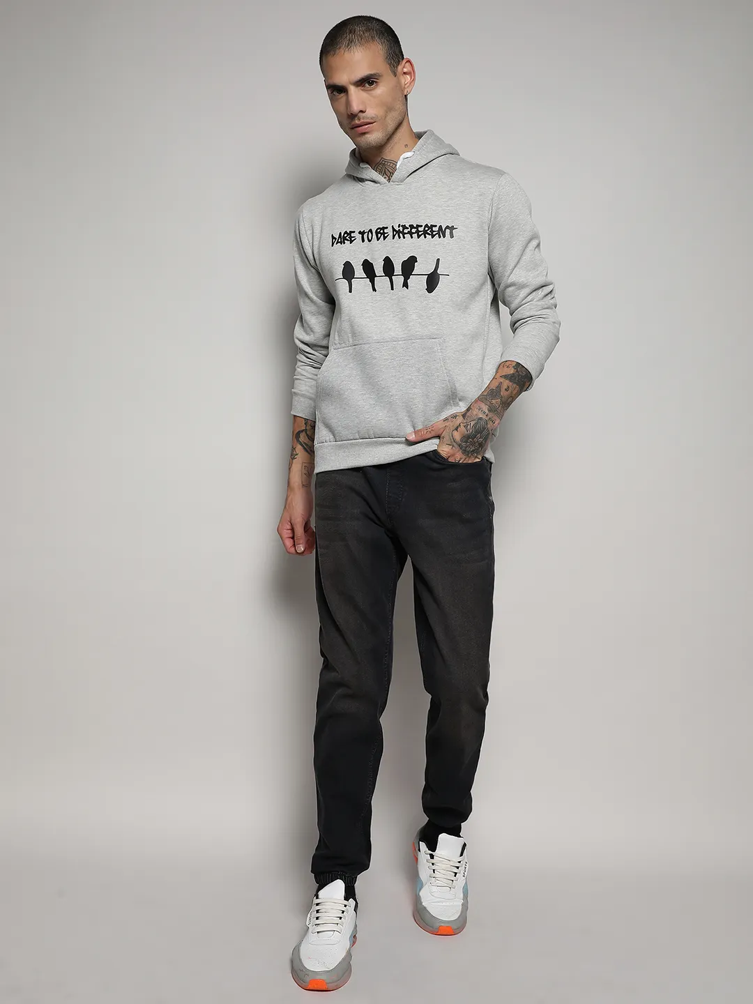Dare To Be Different Hoodie With Kangaroo Pocket - Image 5