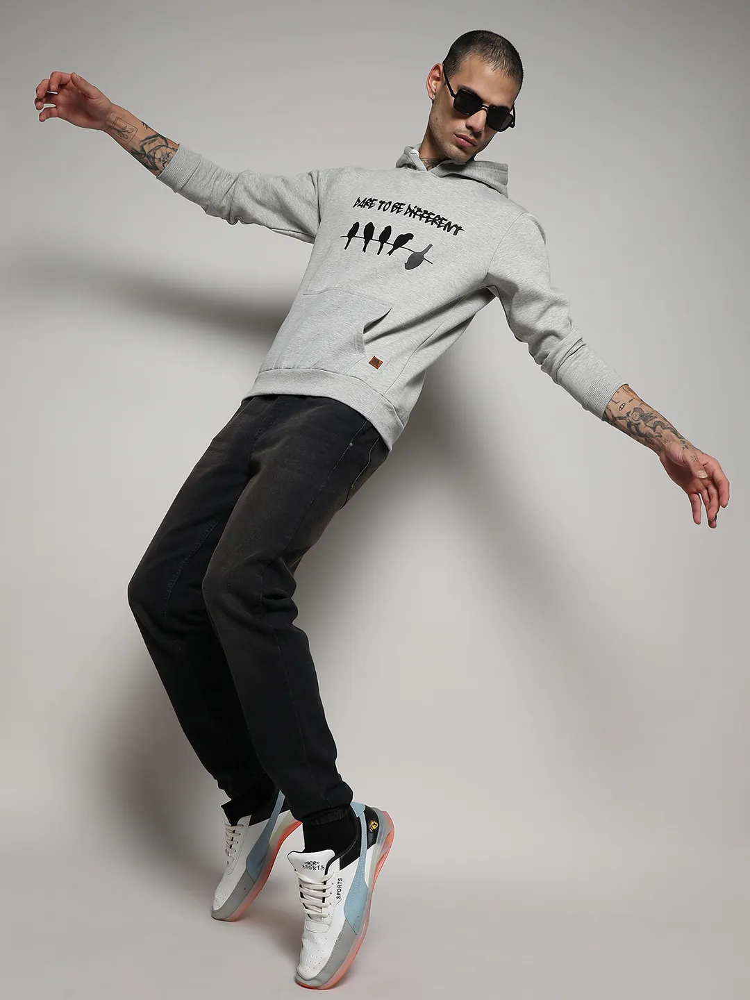 Dare To Be Different Hoodie With Kangaroo Pocket - Image 6