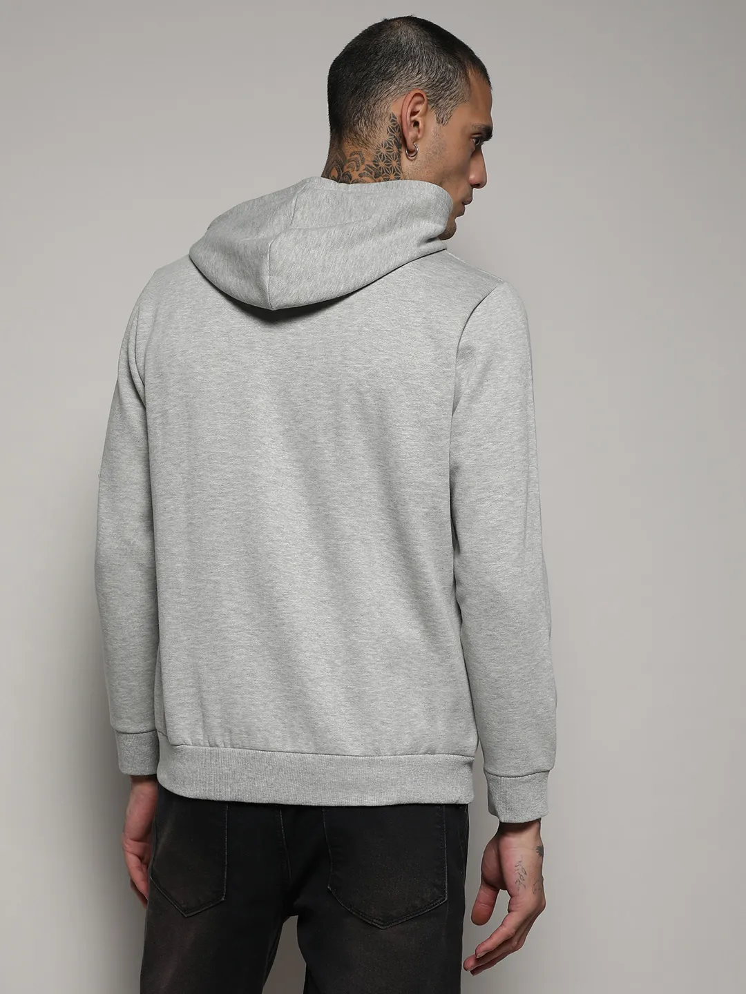 Zip-Front Hoodie With Contrast Drawstring - Image 4