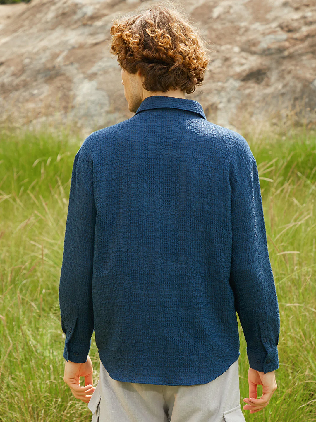 Straw Utility Oversized Shirt - Image 4