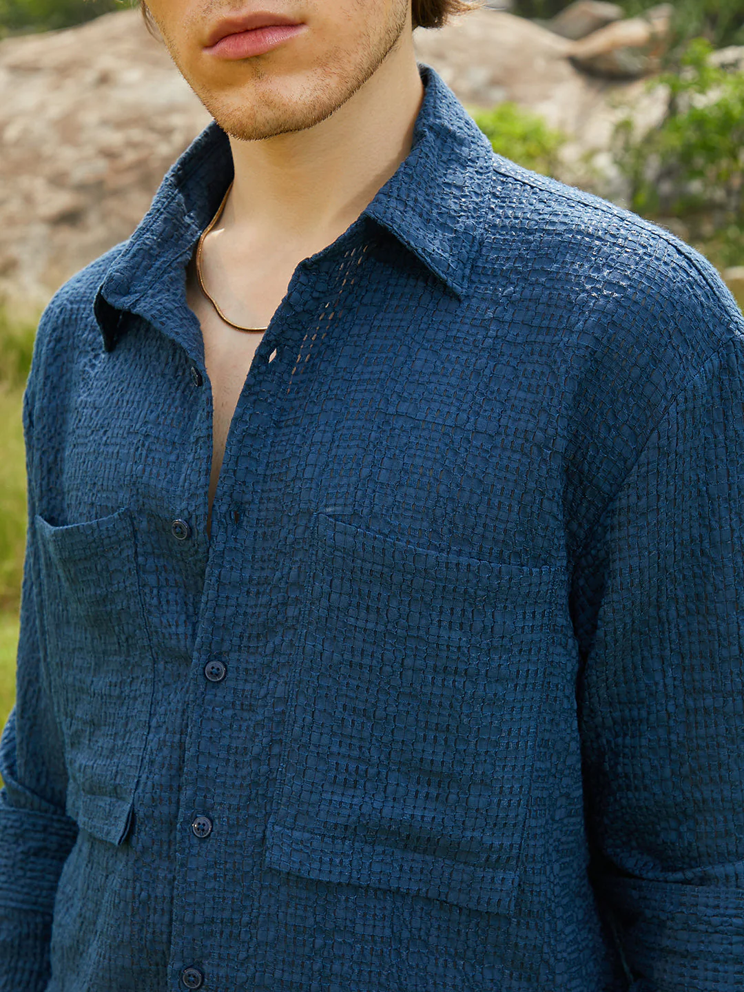 Straw Utility Oversized Shirt - Image 7