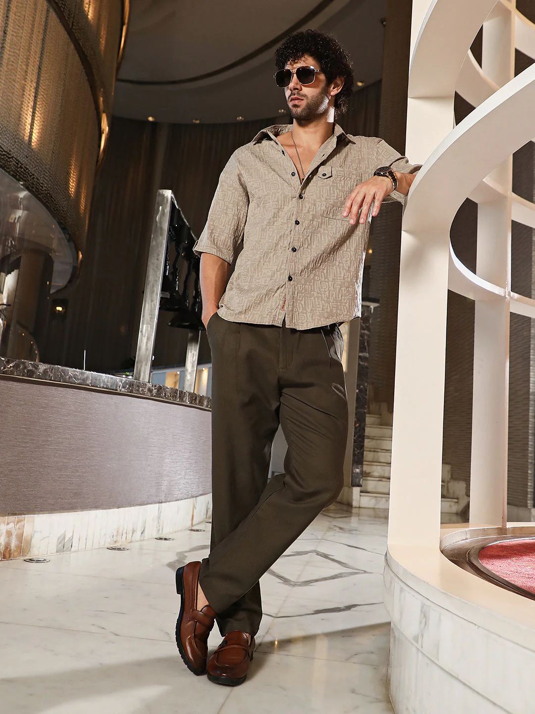 Aztec-Tactile Oversized Shirt - Image 6