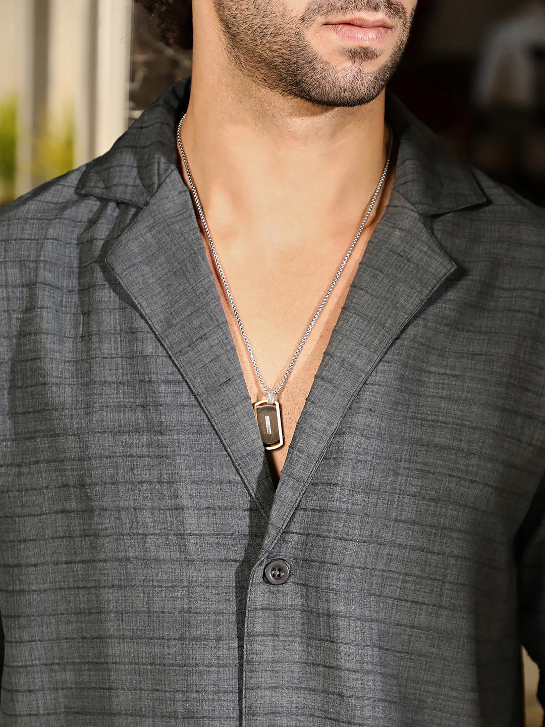 Heathered Cuban Relaxed Shirt - Image 7