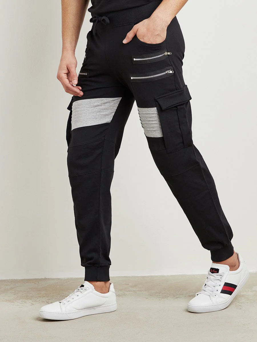 Black & Grey Trackpant - Image 2