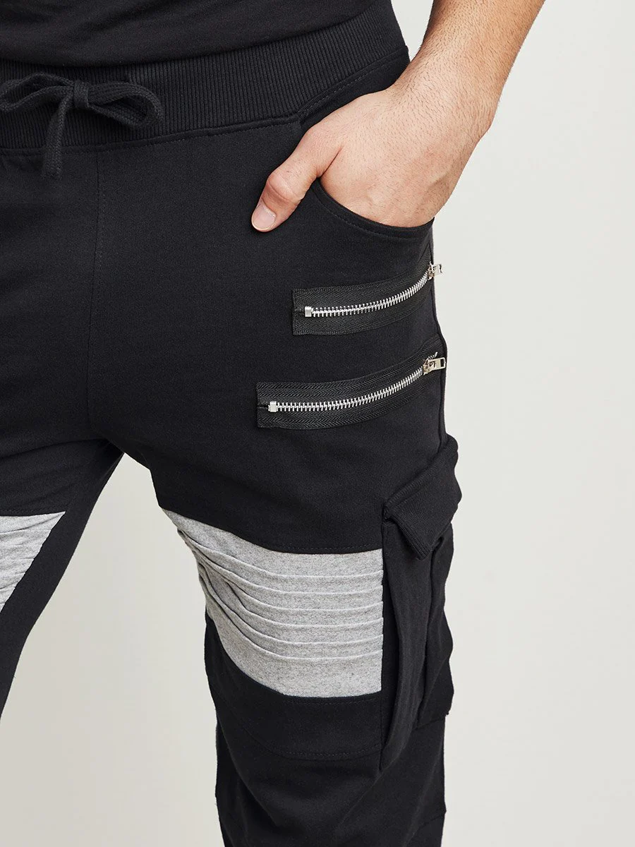 Black & Grey Trackpant - Image 4
