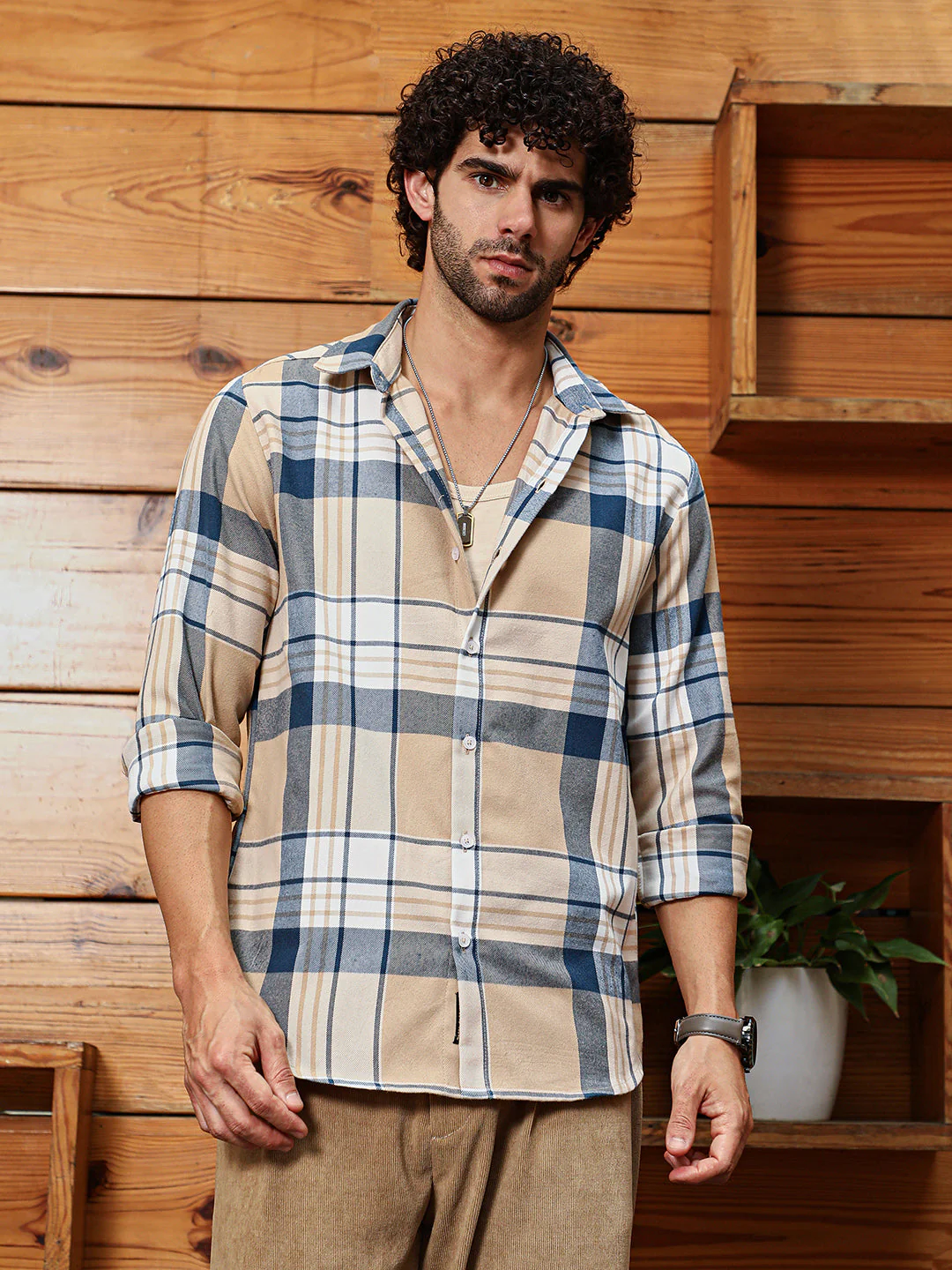Maxi-Plaid Relaxed Shirt - Image 2