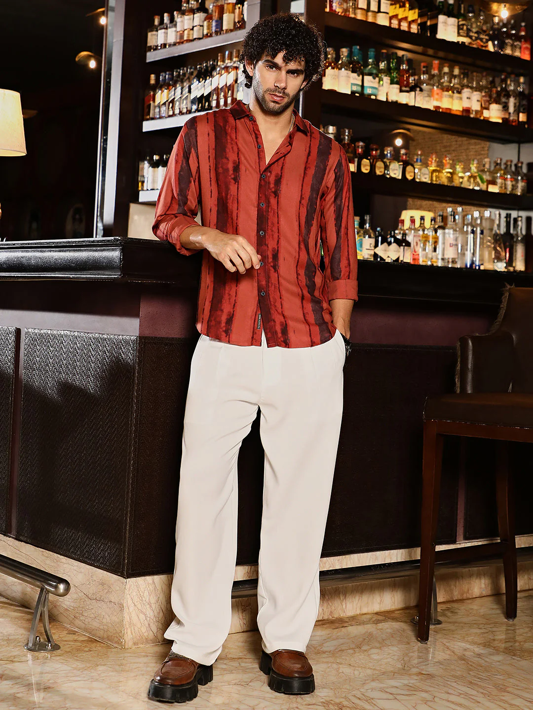 Dark-Tone Brushed Shirt - Image 5
