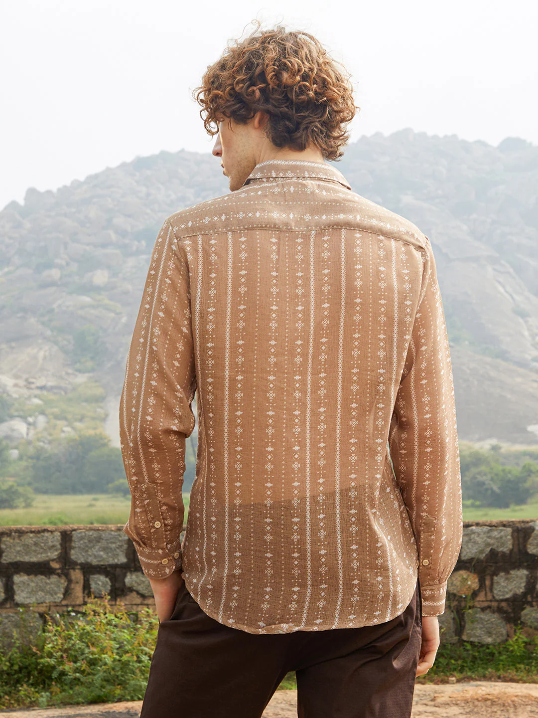 Ethnic Imprint Shirt - Image 4