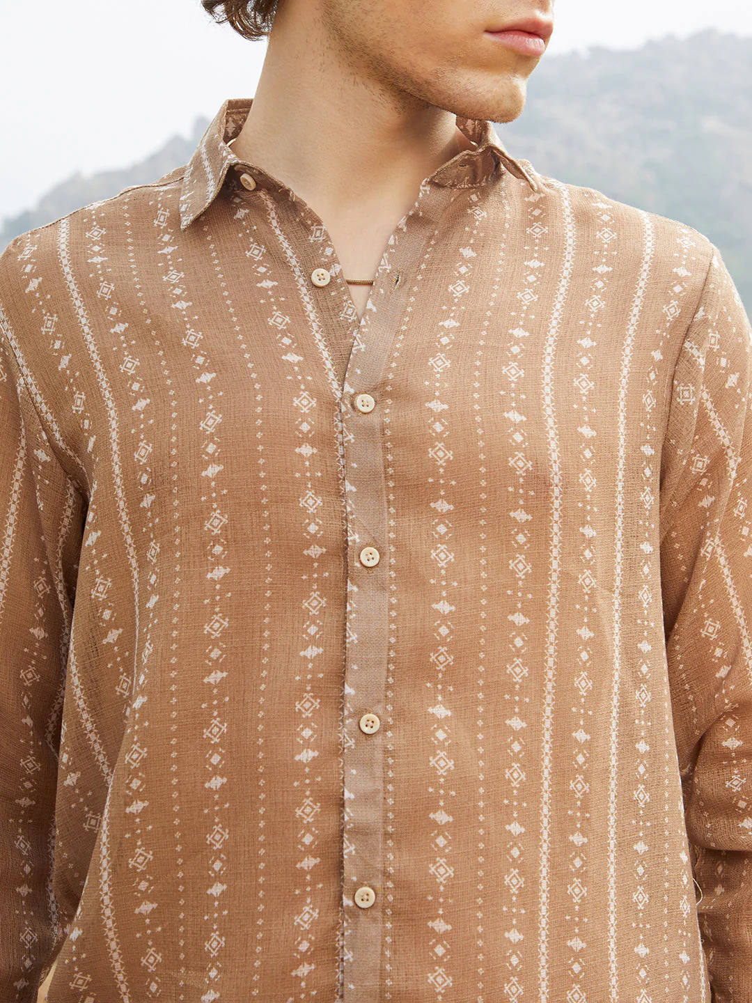 Ethnic Imprint Shirt - Image 7