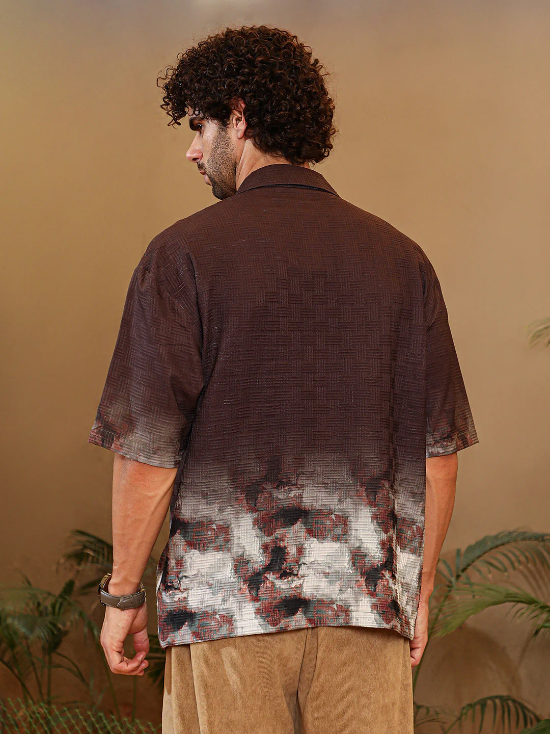 Abstract-Ombre Oversized Shirt - Image 4