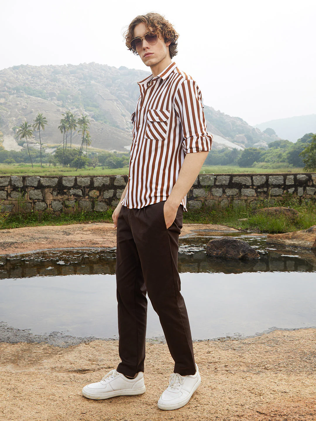 Nautical-Stripe Utility Shirt - Image 6