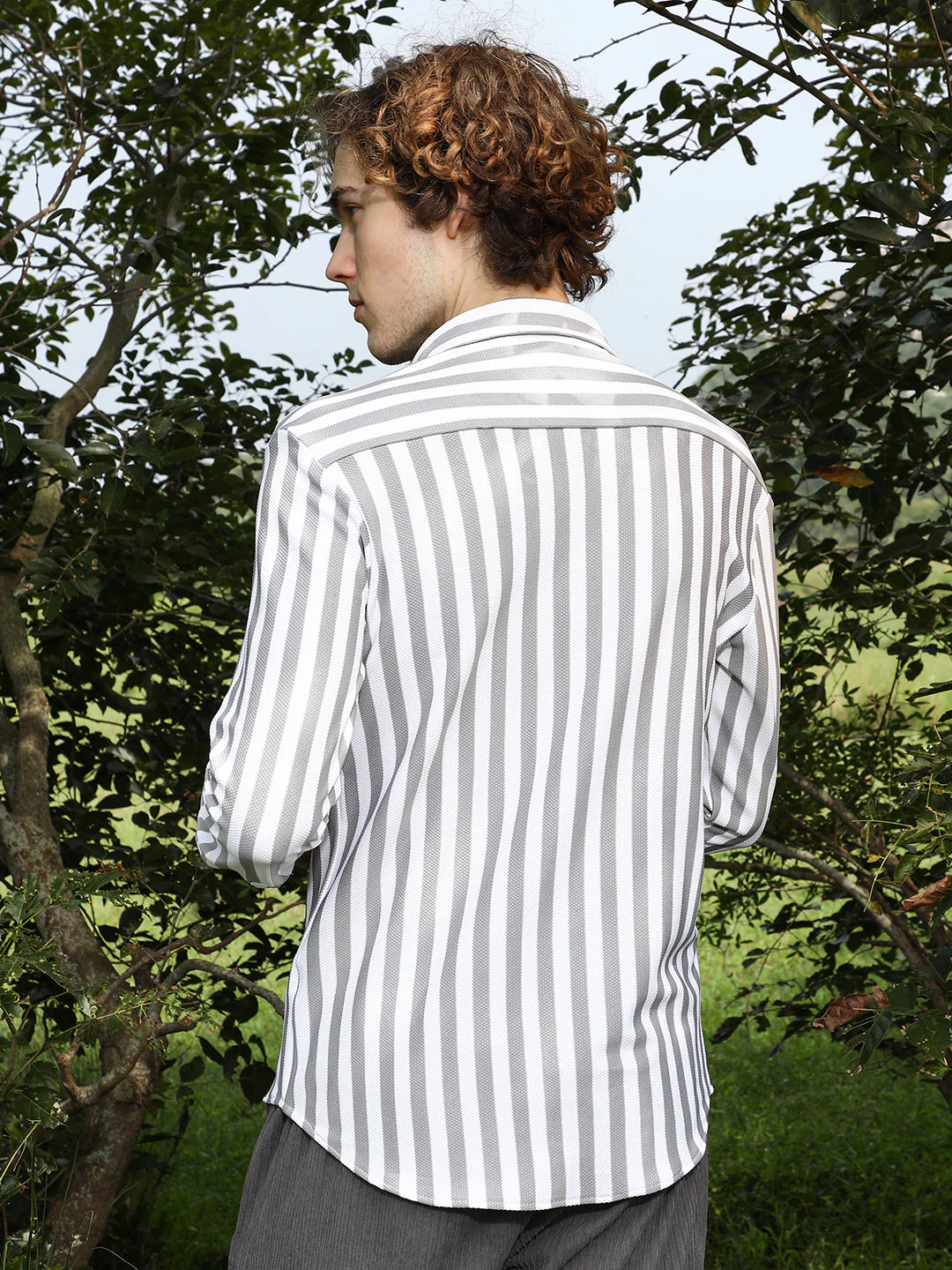 Nautical-Stripe Utility Shirt - Image 4