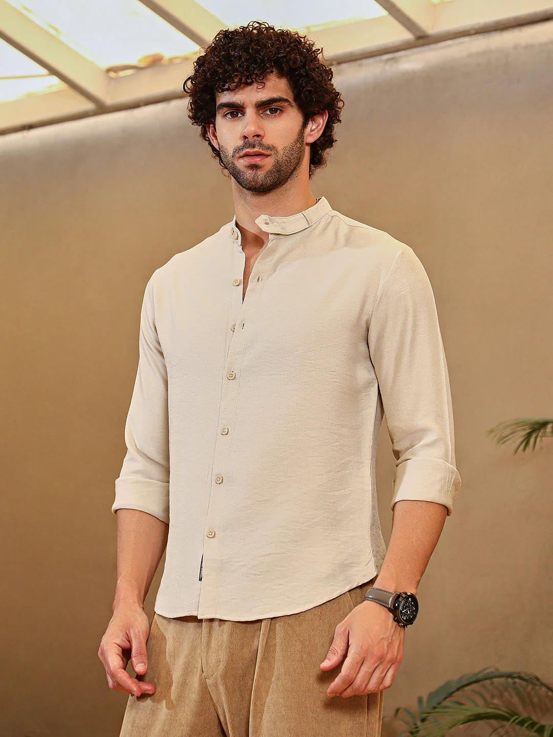 Breezy Mandarin Shirt - Image 3