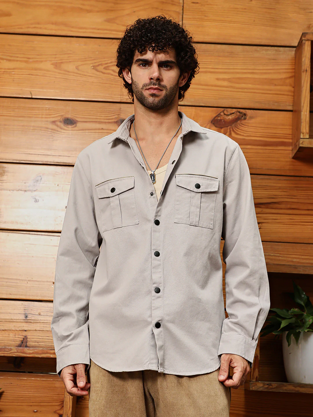 Safari-Utility Relaxed Shirt - Image 2