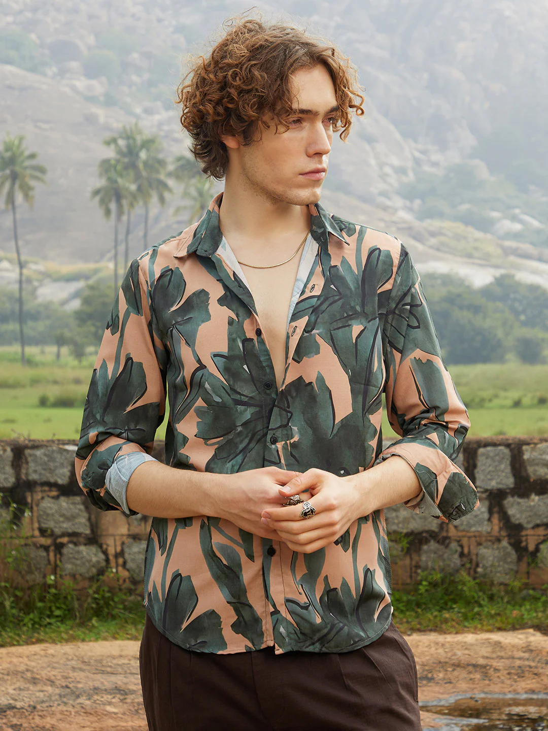 Artistic Botanical Shirt - Image 2