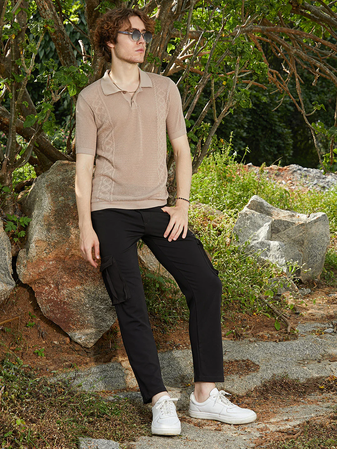 Twill-Knit Polo T-Shirt - Image 6