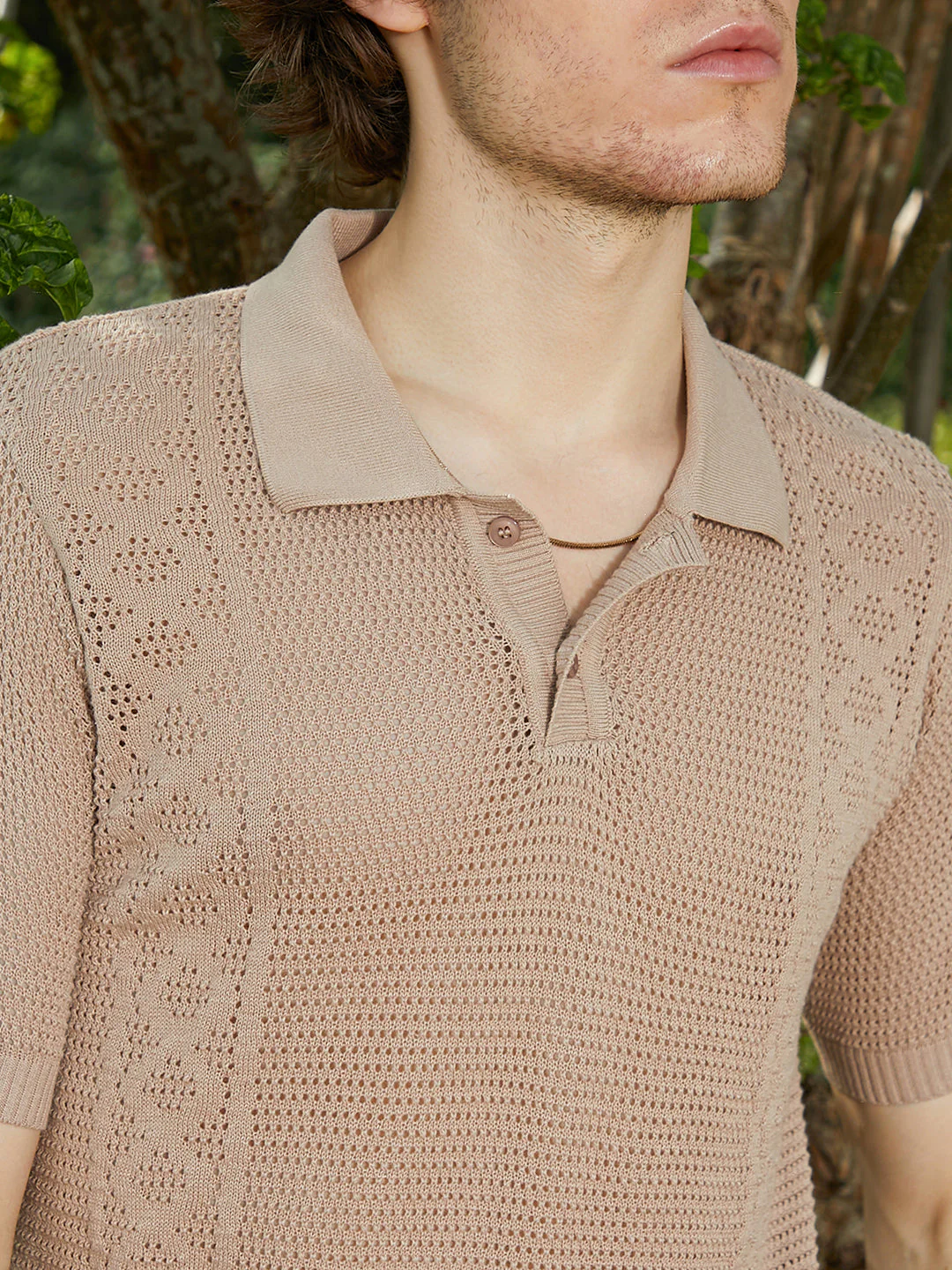 Twill-Knit Polo T-Shirt - Image 7