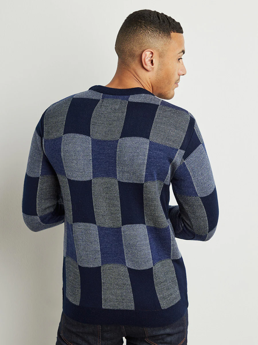Block Check Pullover Sweater - Image 4