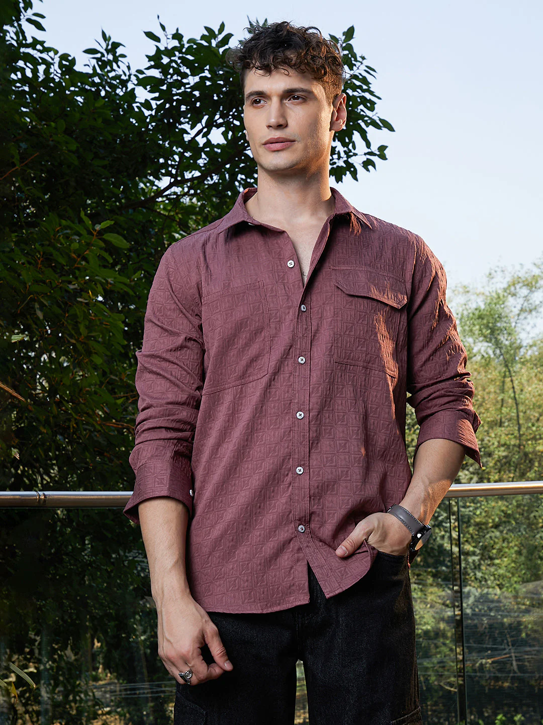 Obliqa-Utility Relaxed Shirt - Image 2