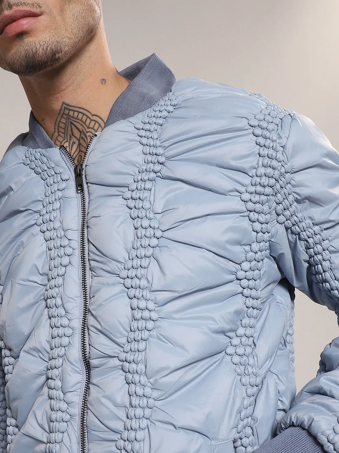 Braided Crease Puffer Jacket - Image 7