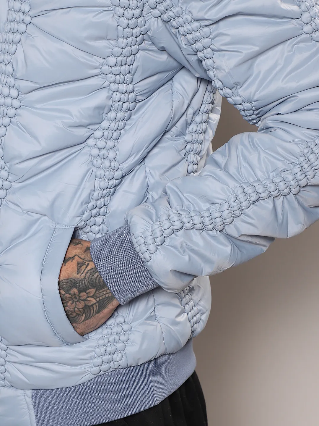 Braided Crease Puffer Jacket - Image 8