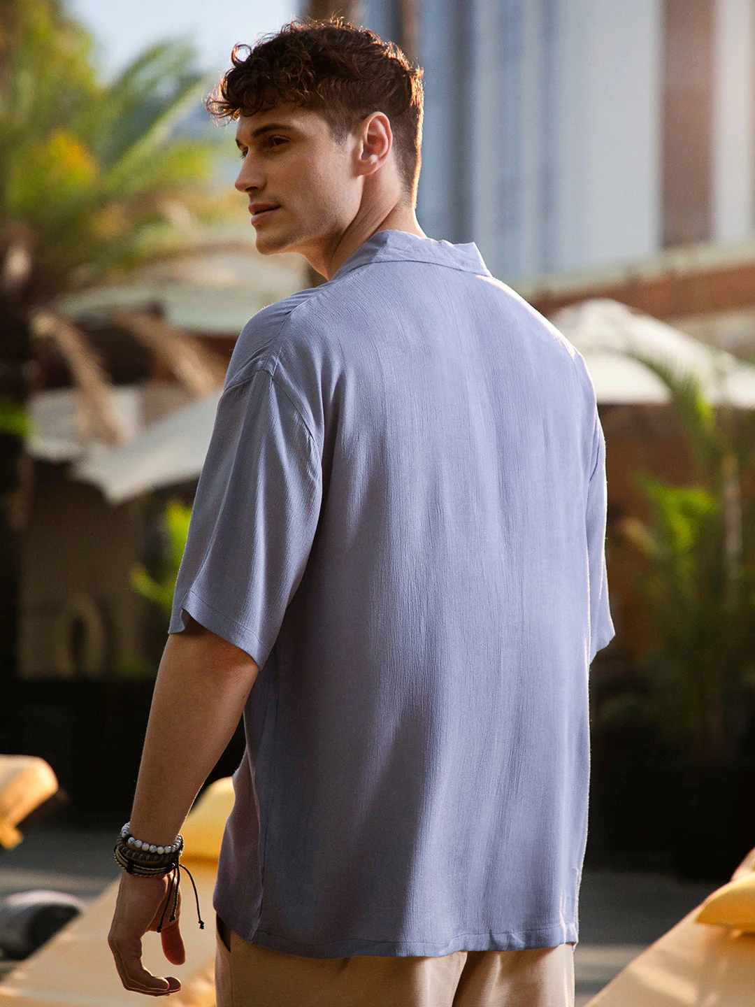 Creased Cuban Oversized Shirt - Image 4