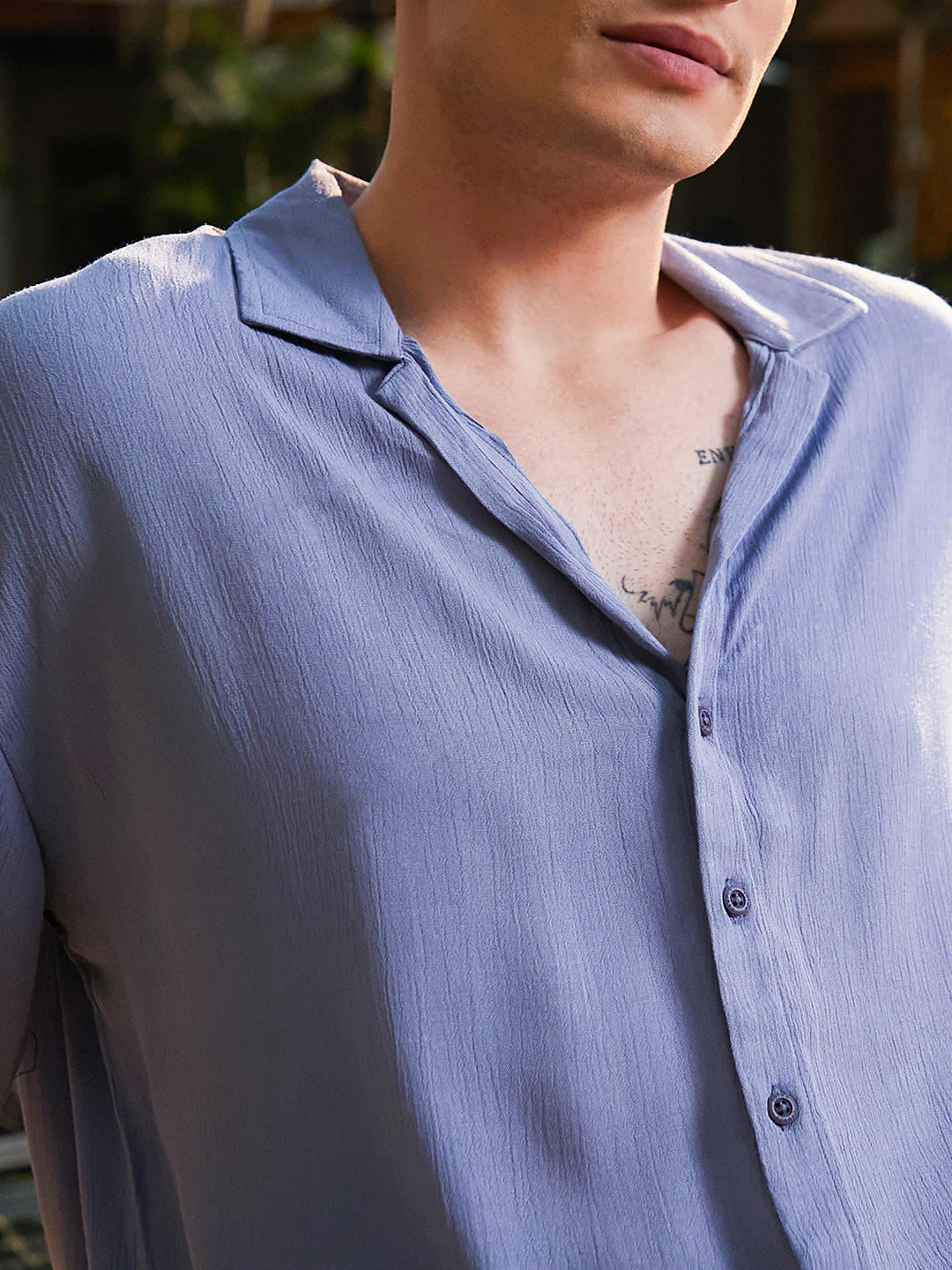Creased Cuban Oversized Shirt - Image 7