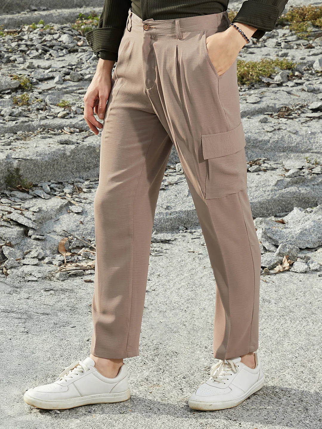 Lightweight - Crinkled Utility Trousers - Image 3