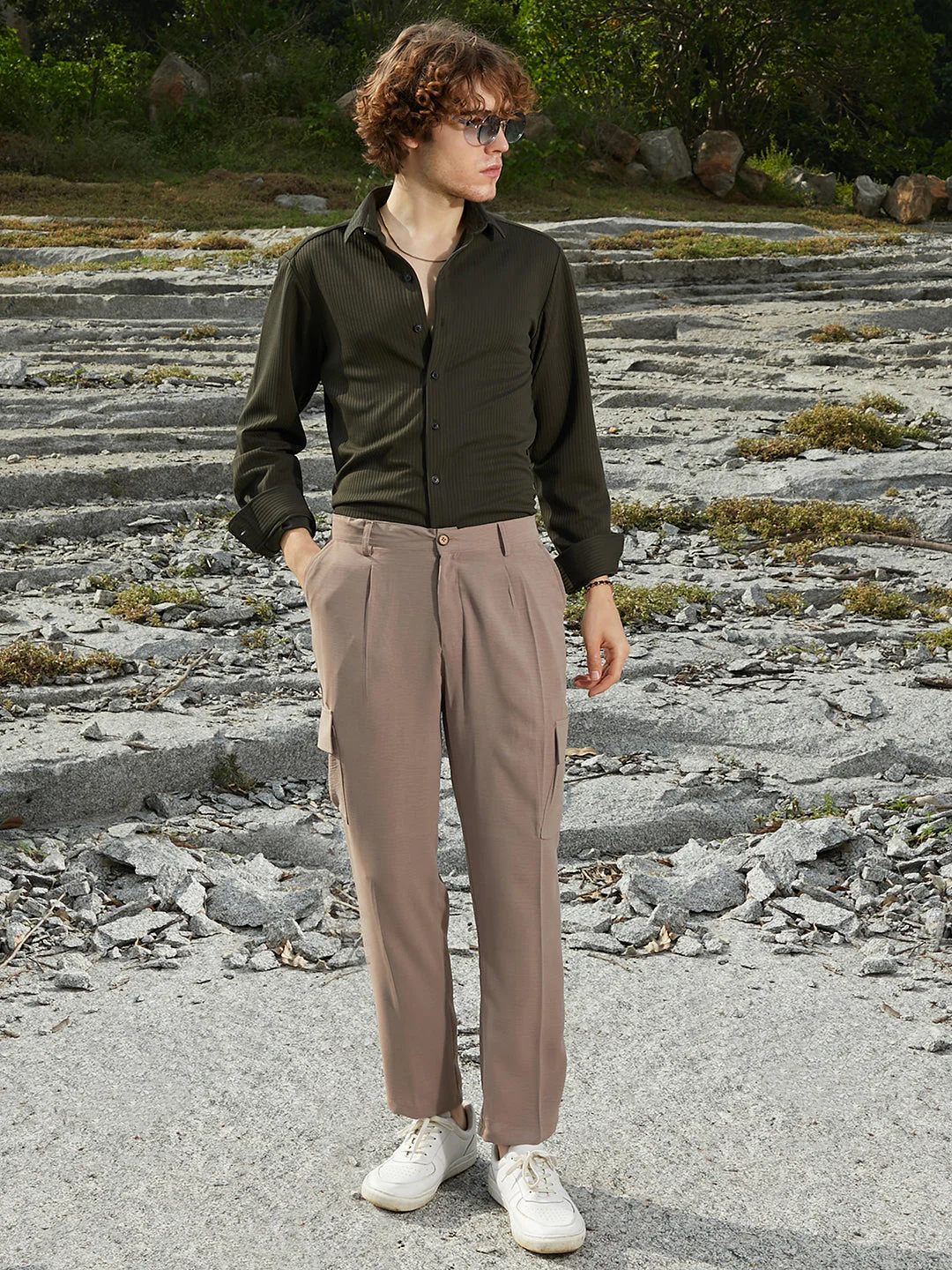 Lightweight - Crinkled Utility Trousers - Image 6
