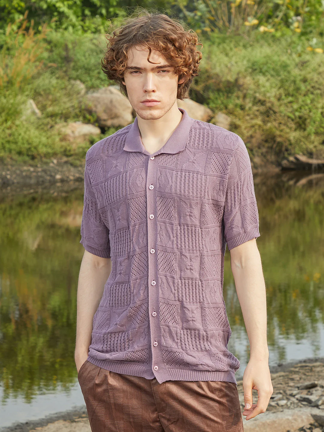 Patch-Knit Shirt - Image 2