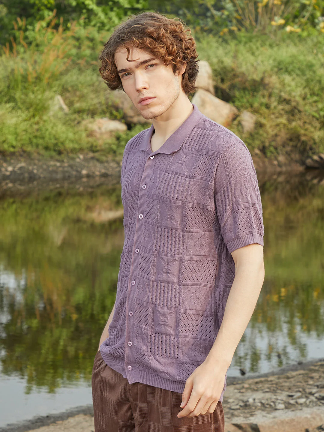 Patch-Knit Shirt - Image 3