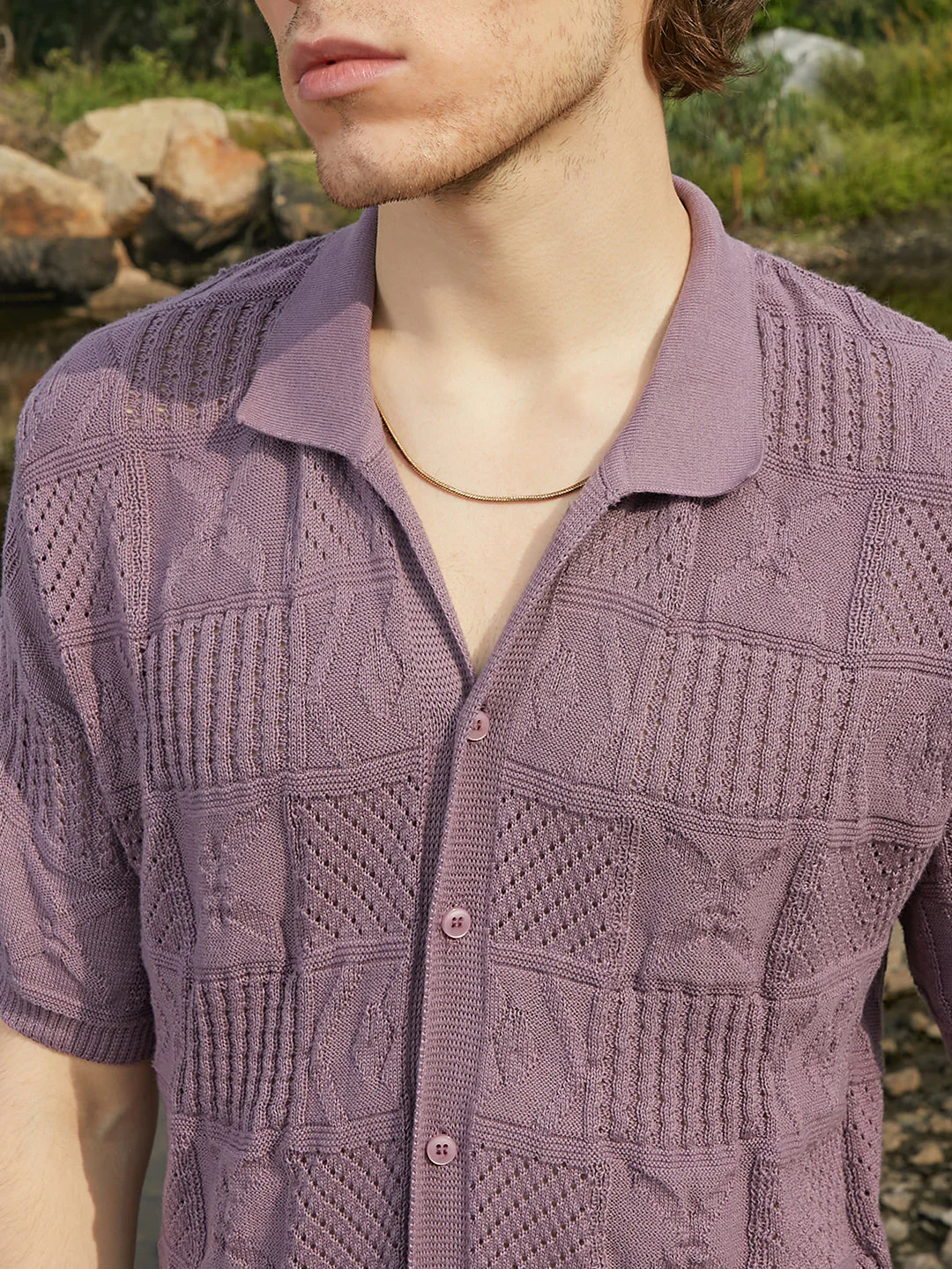 Patch-Knit Shirt - Image 7