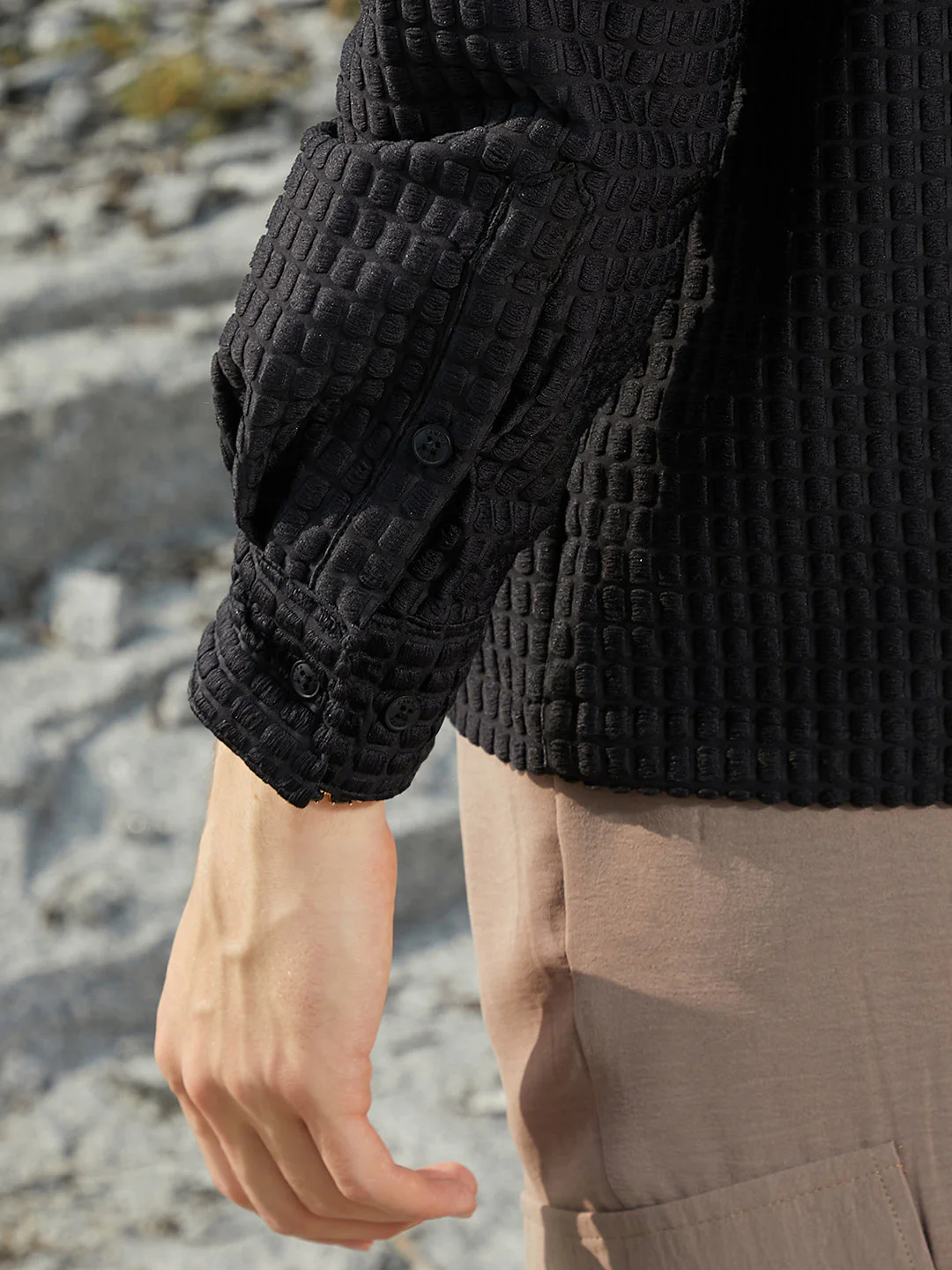 Quad-Tactile Oversized Shirt - Image 8