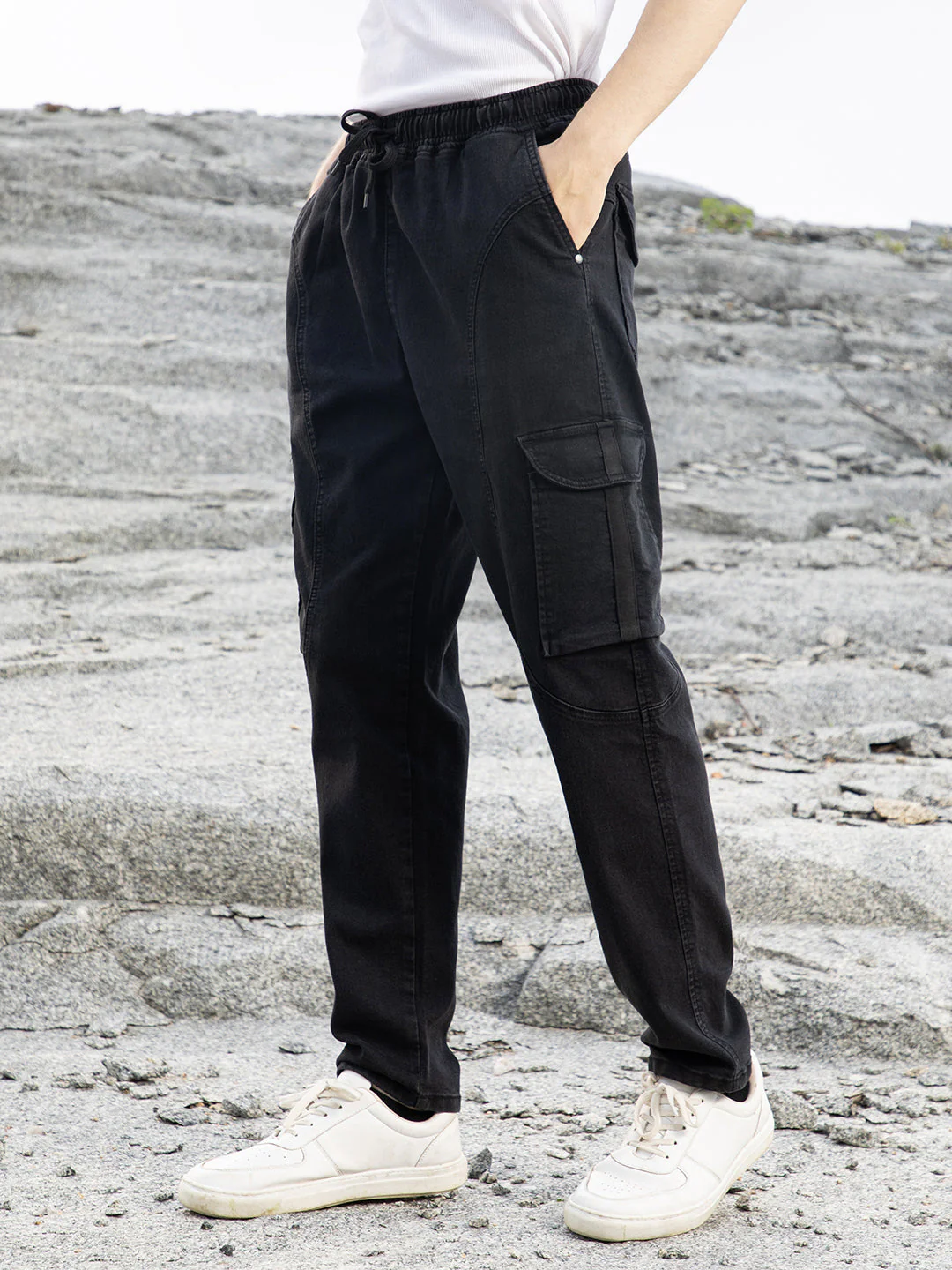 Straight-Fit Utility Denim Jeans - Image 3