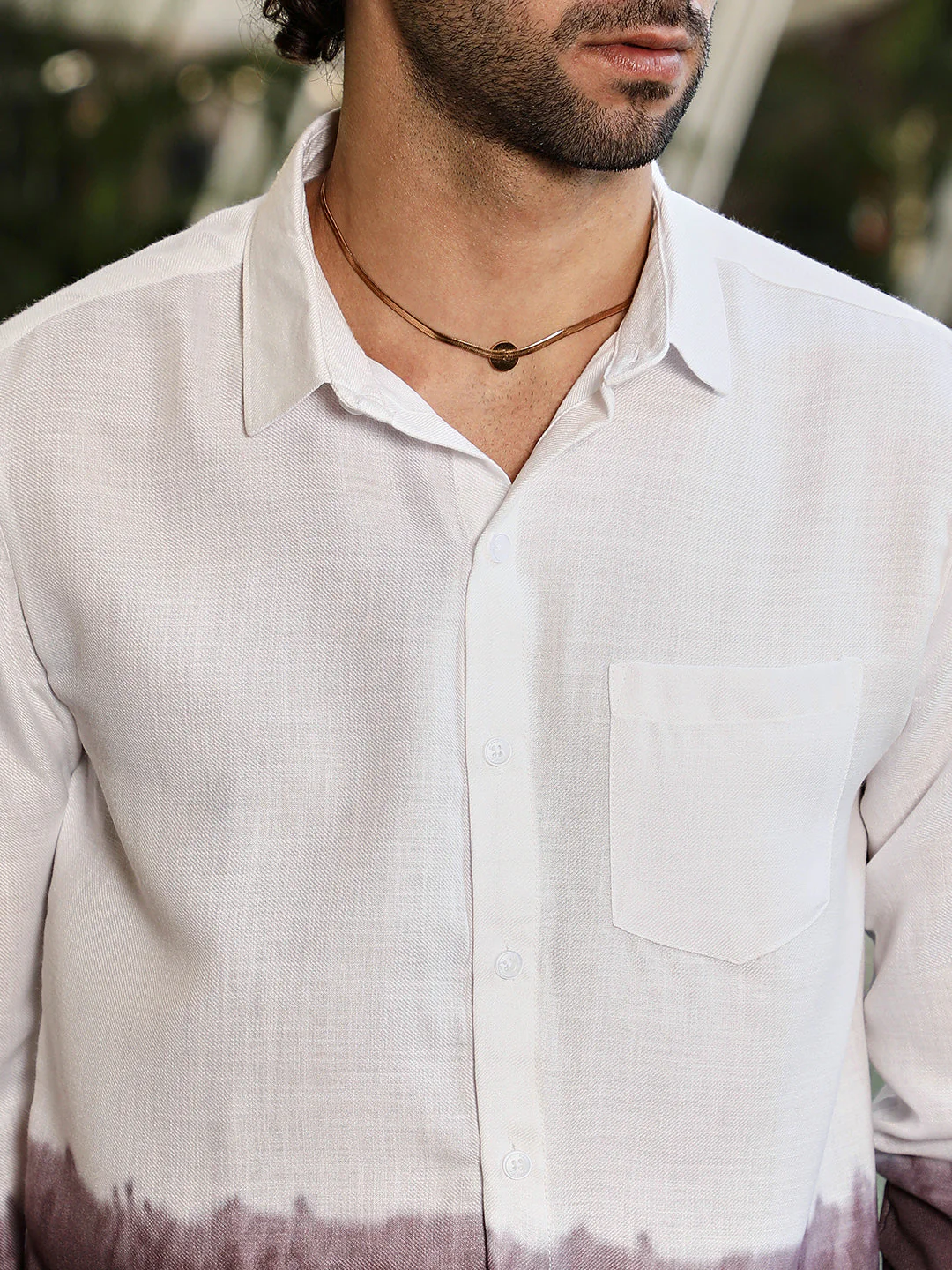 Ombre-Plunge Regular Shirt - Image 7