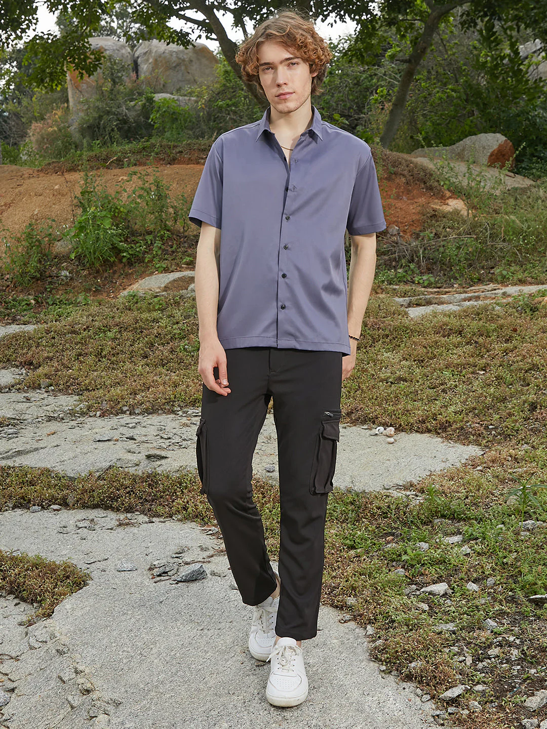 Satin Oversized Shirt - Image 5