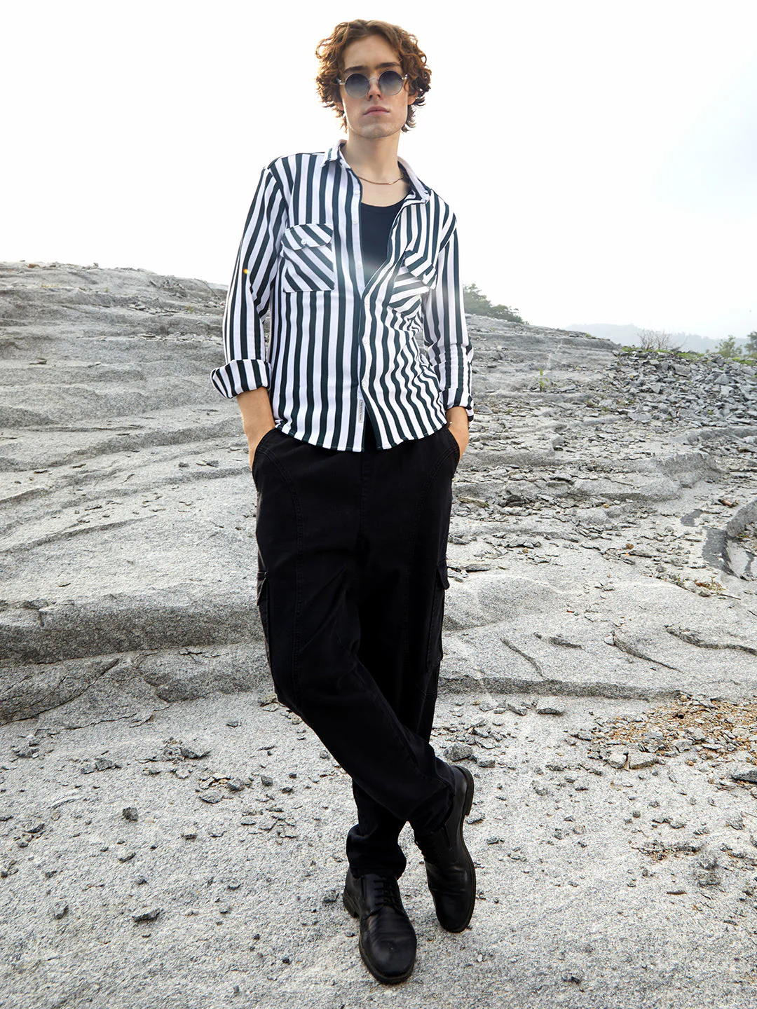 Nautical-Stripe Utility Shirt - Image 6