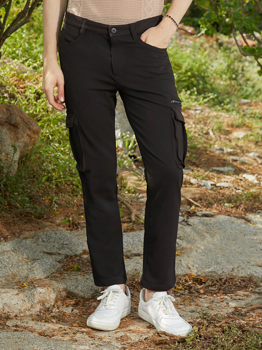 Slim-Fit Utility Trousers - Image 2