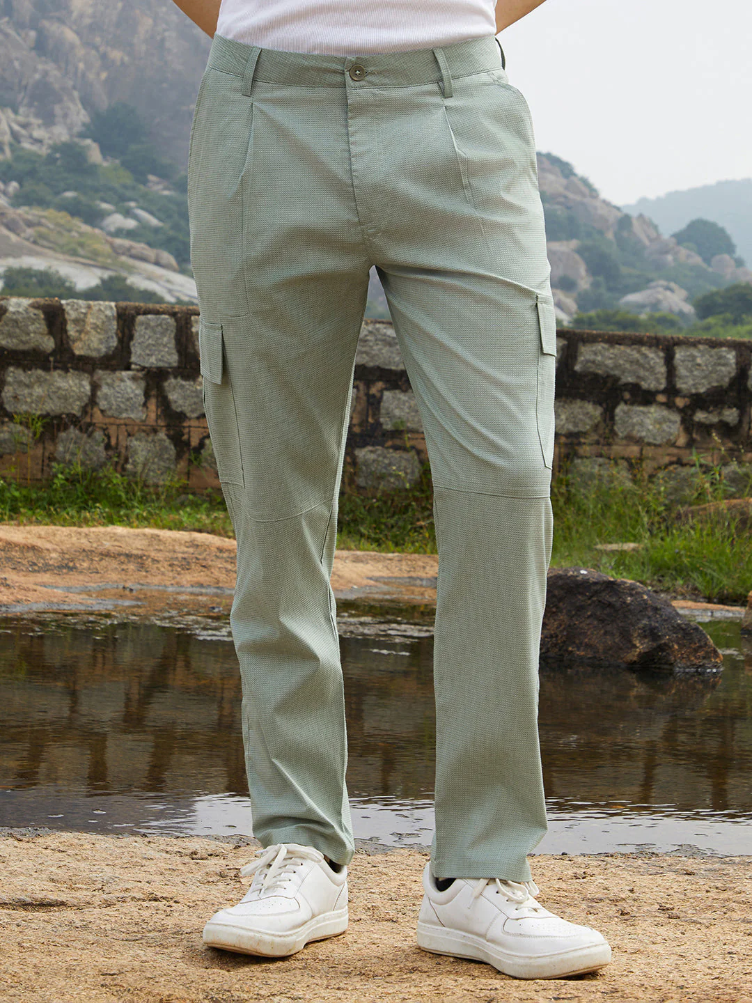 Lightweight - Slim-Fit Utility Trousers - Image 2