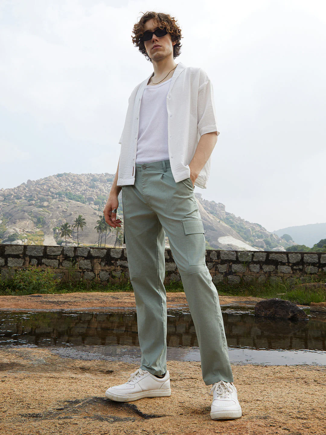 Lightweight - Slim-Fit Utility Trousers - Image 5