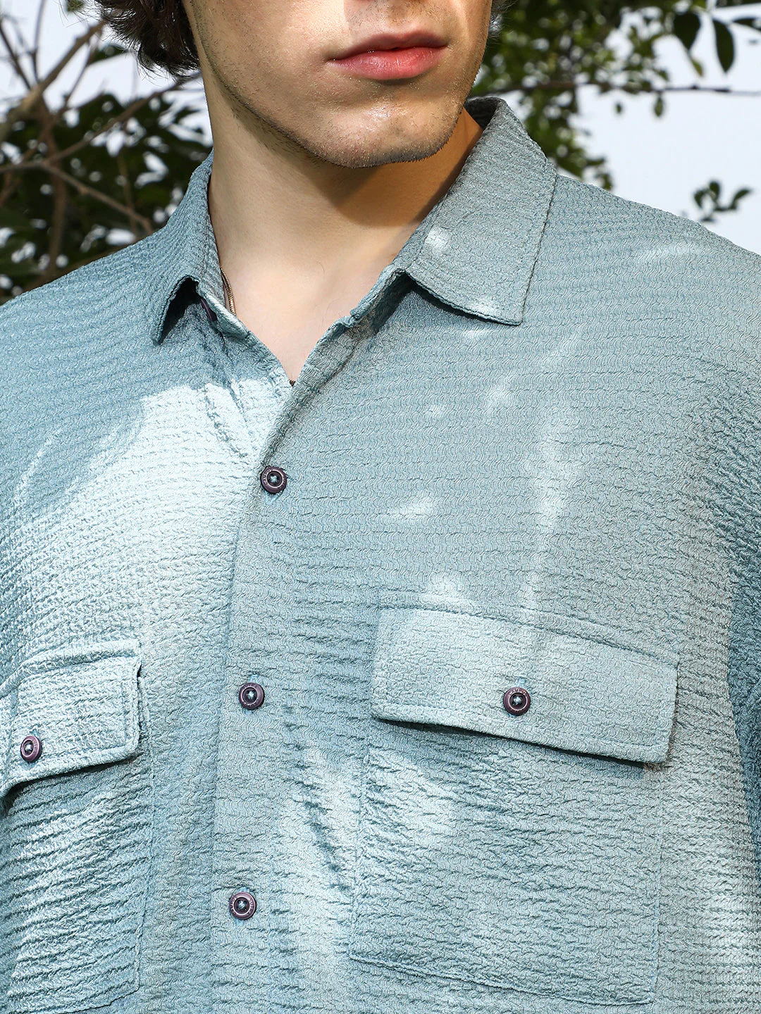 Tactile-Utility Oversized Shirt - Image 7