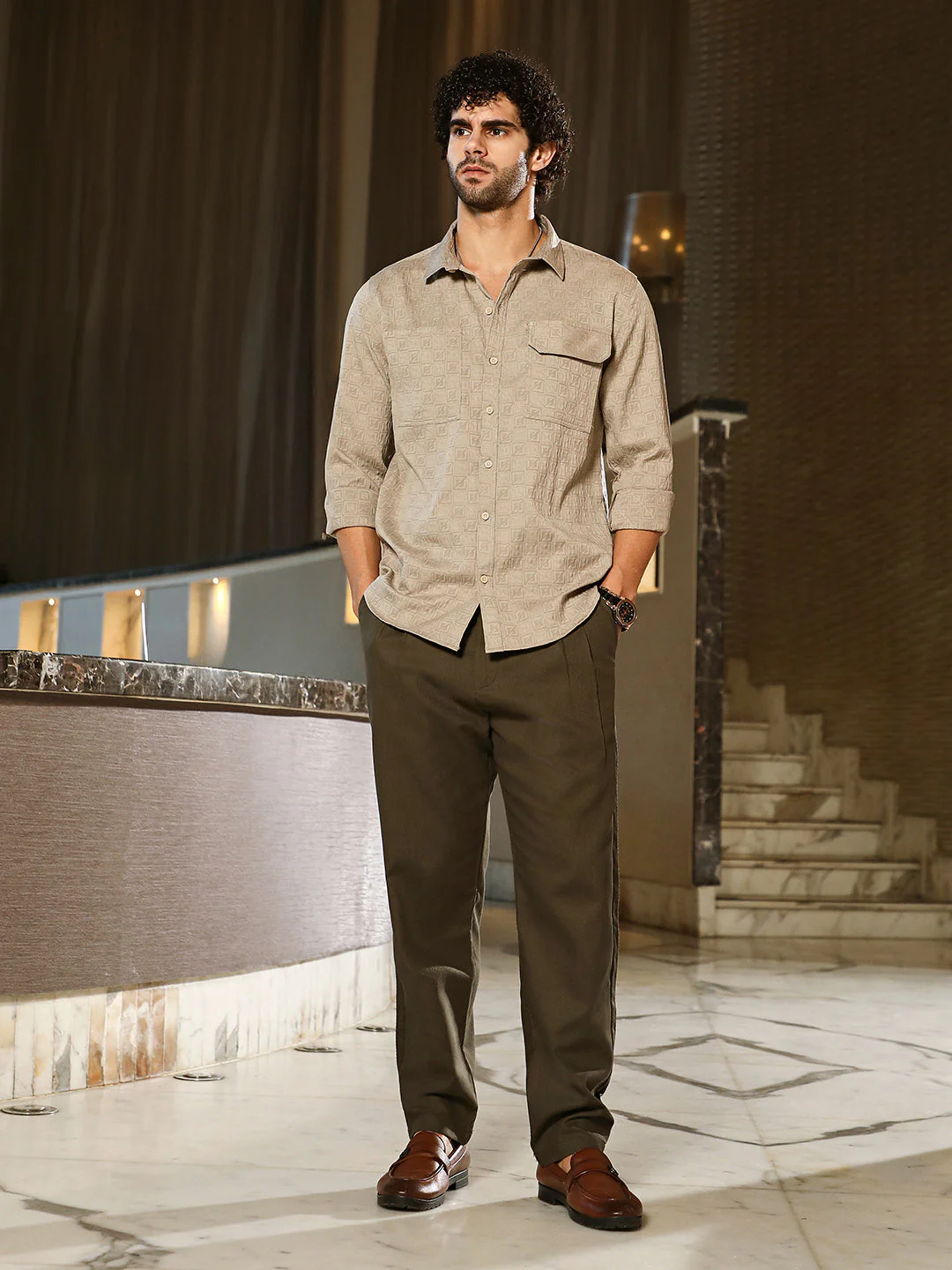 Obliqa-Utility Relaxed Shirt - Image 5