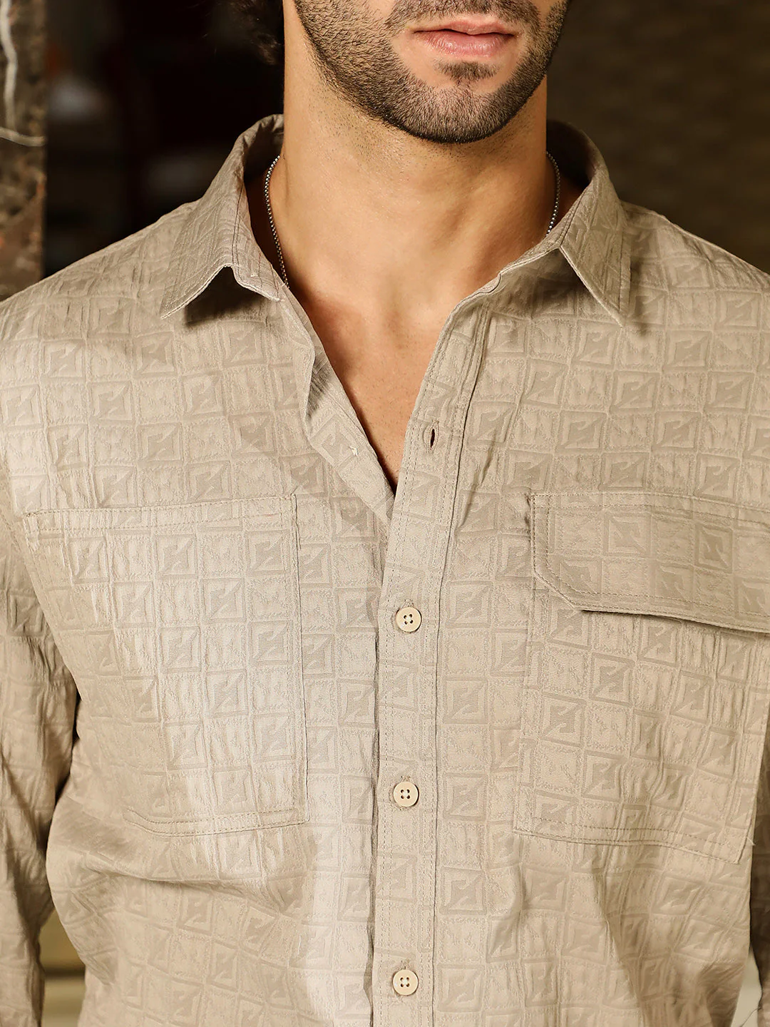 Obliqa-Utility Relaxed Shirt - Image 7