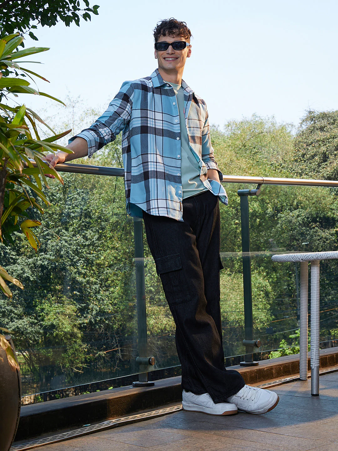 Maxi-Plaid Relaxed Shirt - Image 6