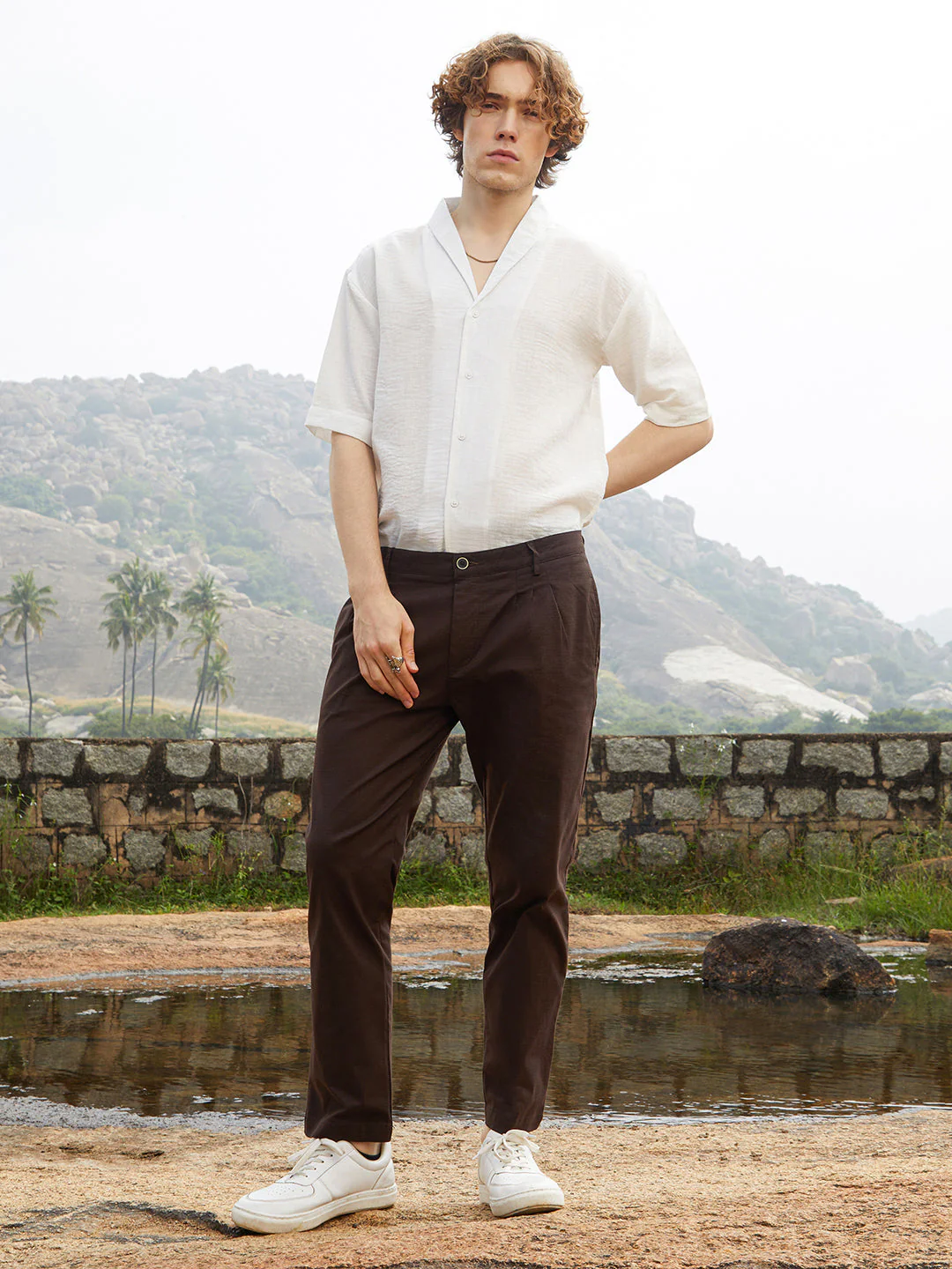 Solid Chino Trousers - Image 5